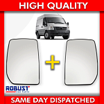 Стекло ЛЕВОЕ и ПРАВОЕ МЕХАНИЧЕСКОЕ зеркала для FORD Transit 2000-2013